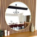 Rei - Extra Large Round Gold Metal Circle Mirror - 120cm x 120cm